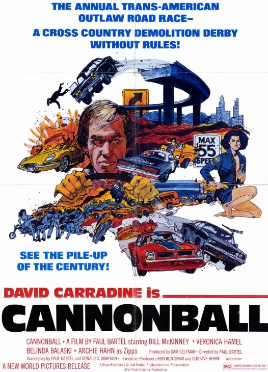 The movie poster for Cannonball!