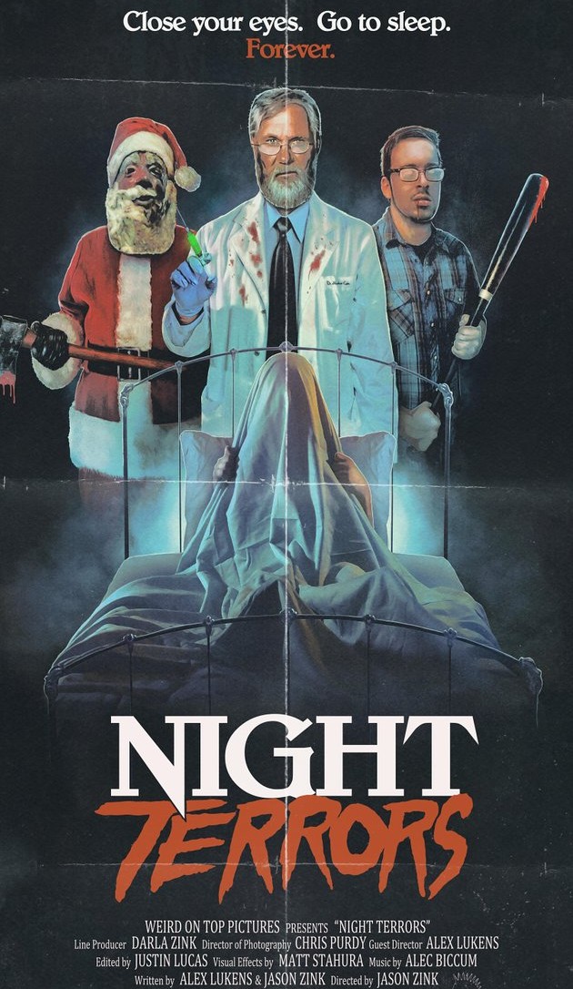 The movie poster for Night Terrors.