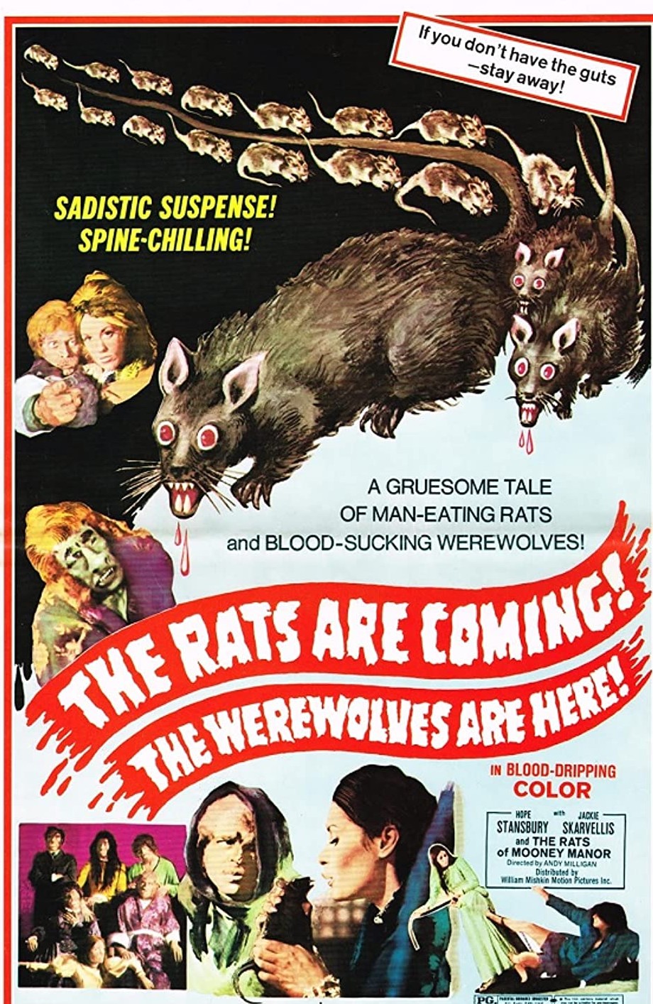 The movie poster for The Rats Are Coming! The Werewolves Are Here!