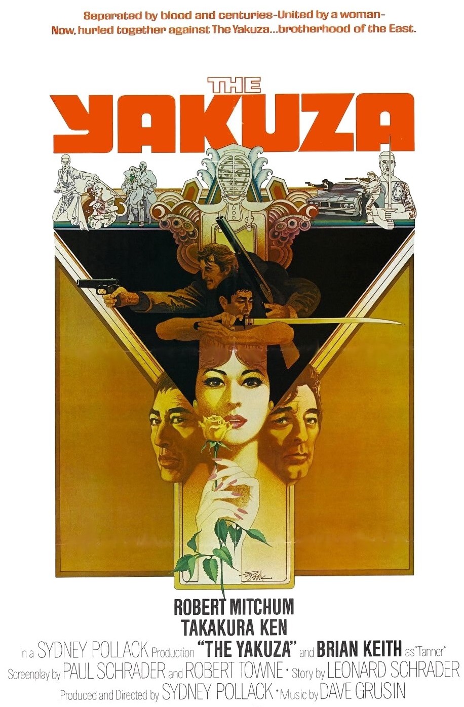 The movie poster for The Yakuza.