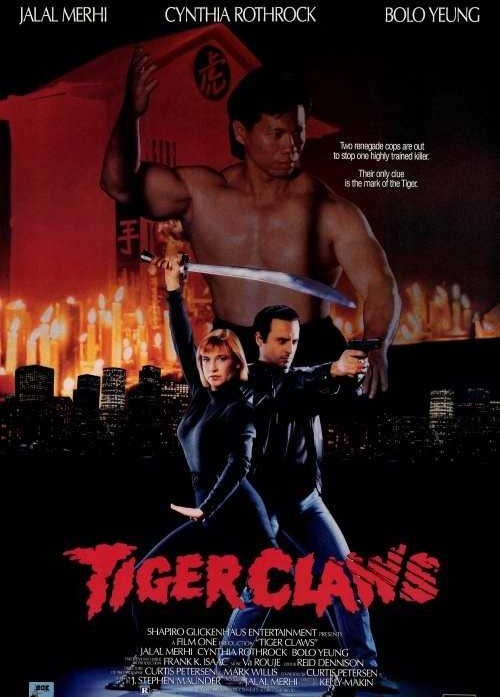 The movie poster for Tiger Claws.