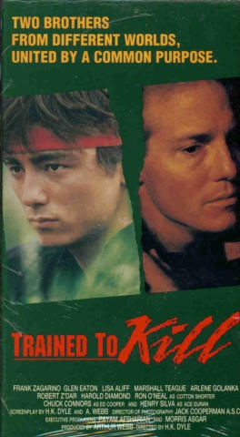 The movie poster for Trained to Kill.